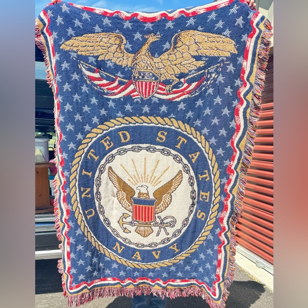 United States Navy Woven Blanket